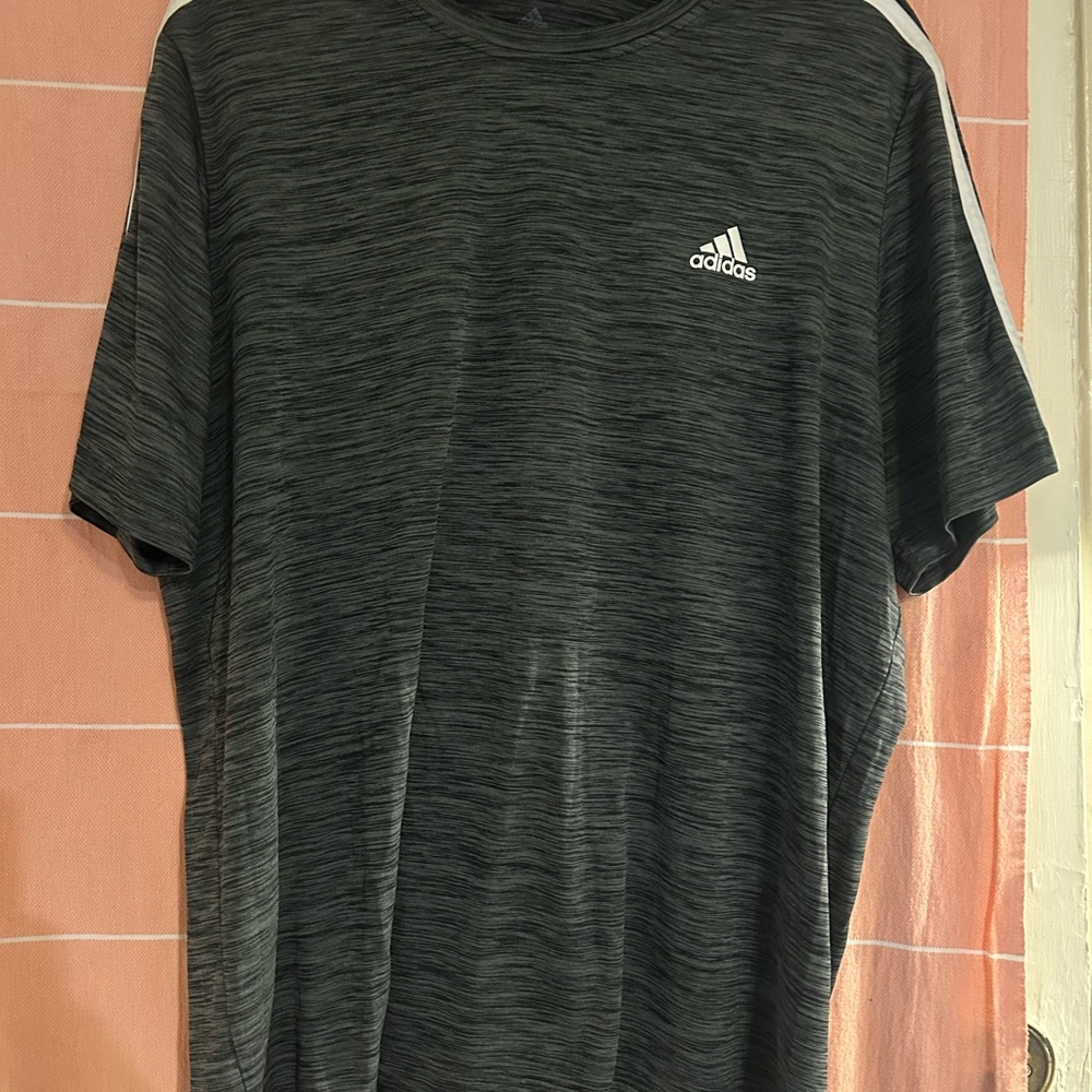 Adidas Men's Charcoal Gray Tee